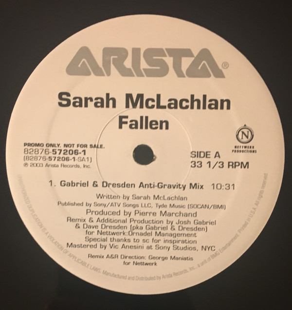 Sarah McLachlan - Fallen | Arista (82876 57206 1) - main Sarah McLachlan - Fallen | Arista (82876 57206 1) - main