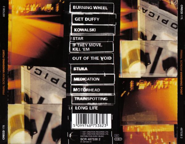 Primal Scream - Vanishing Point | Creation Records (SCR 487538 2) - 3 Primal Scream - Vanishing Point | Creation Records (SCR 487538 2) - 3
