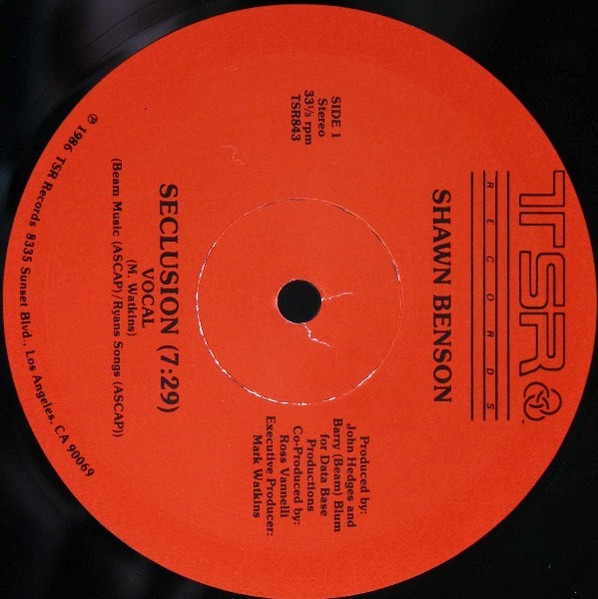 Shawn Benson - Seclusion | TSR Records (TSR 843) - 3