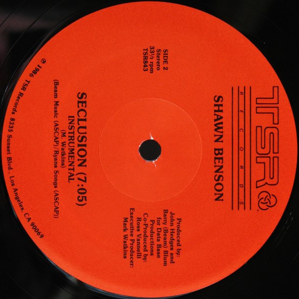 Shawn Benson - Seclusion | TSR Records (TSR 843) - 4
