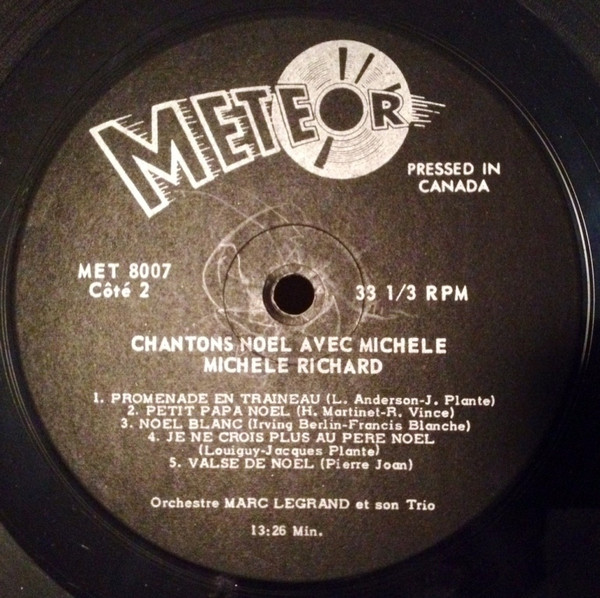 Michèle Richard - Chantons Noël Avec Michèle | Meteor (MET-8007) - 4 Michèle Richard - Chantons Noël Avec Michèle | Meteor (MET-8007) - 4