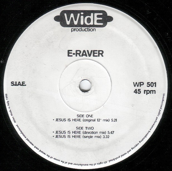E-Raver - Jesus Is Here | Wide Production (WP 501) - main