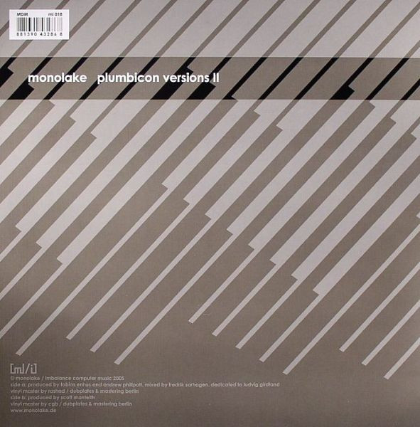 Monolake - Plumbicon Versions II | Monolake / Imbalance Computer Music (ml 018) - 3 Monolake - Plumbicon Versions II | Monolake / Imbalance Computer Music (ml 018) - 3