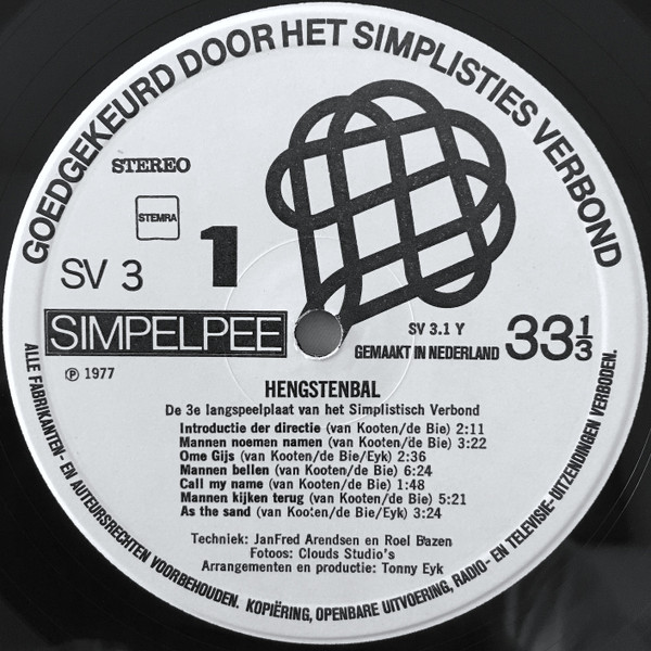 Hengstenbal (De Derde Langspeelplaat Van Het Simplisties Verbond)