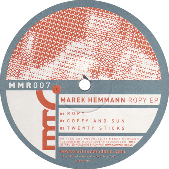 Marek Hemmann - Ropy EP | Milnor Modern (MMR007) - 3 Marek Hemmann - Ropy EP | Milnor Modern (MMR007) - 3