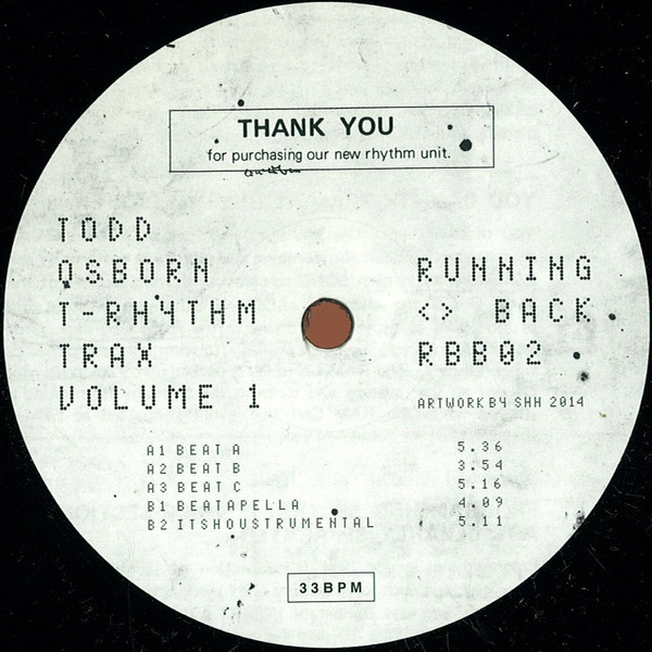 Todd Osborn - T-Rhythm Trax Volume 1 | Running Back (RBB02) - 4 Todd Osborn - T-Rhythm Trax Volume 1 | Running Back (RBB02) - 4