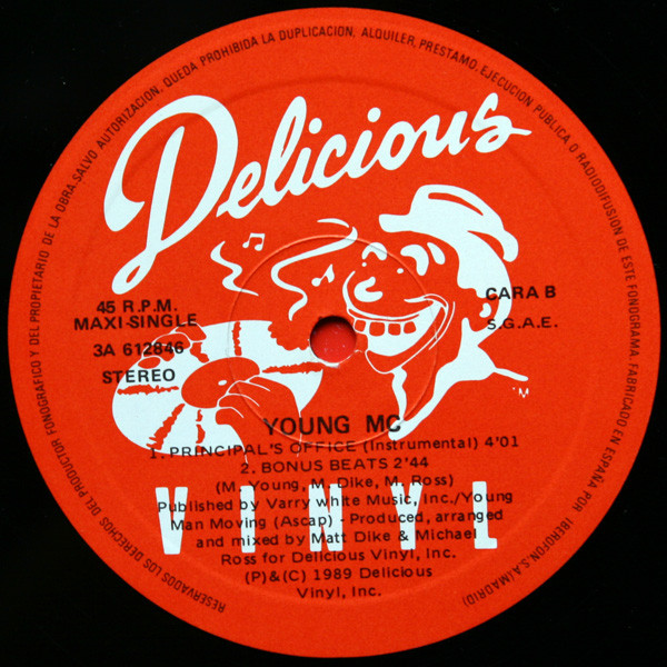 Young M.C. - Principal's Office | Delicious Vinyl (3A 612846) - 4 Young M.C. - Principal's Office | Delicious Vinyl (3A 612846) - 4