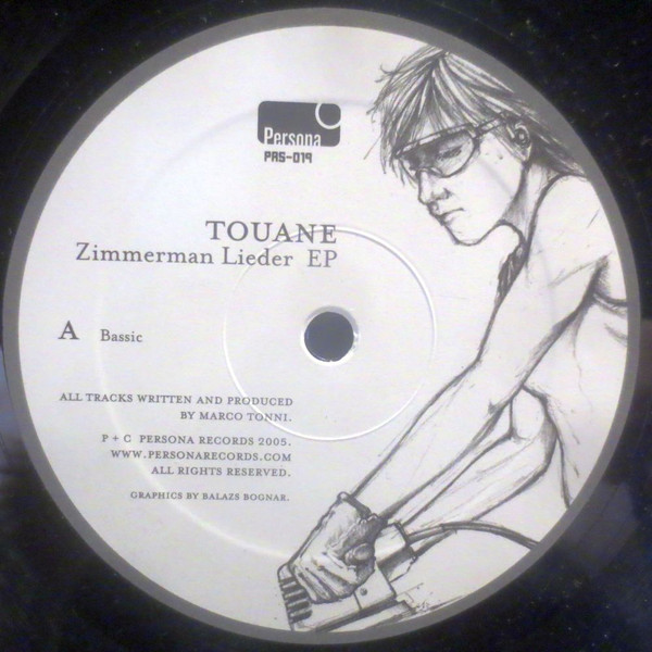 Touane - Zimmerman Lieder EP | Persona Records (PRS-019) - main Touane - Zimmerman Lieder EP | Persona Records (PRS-019) - main