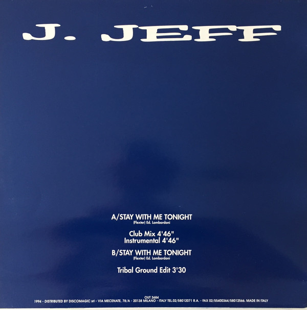 J. Jeff - Stay With Me Tonight | Out (OUT 3684) - 2