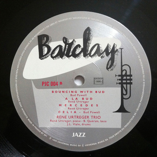 René Urtreger - Joue Bud Powell | Barclay (84.003) - 4