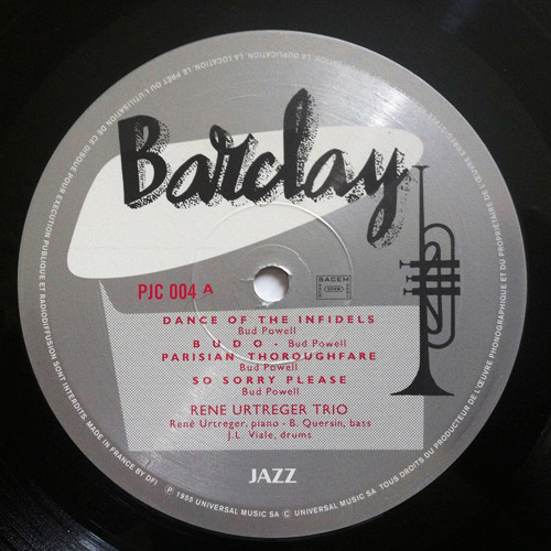 René Urtreger - Joue Bud Powell | Barclay (84.003) - 3