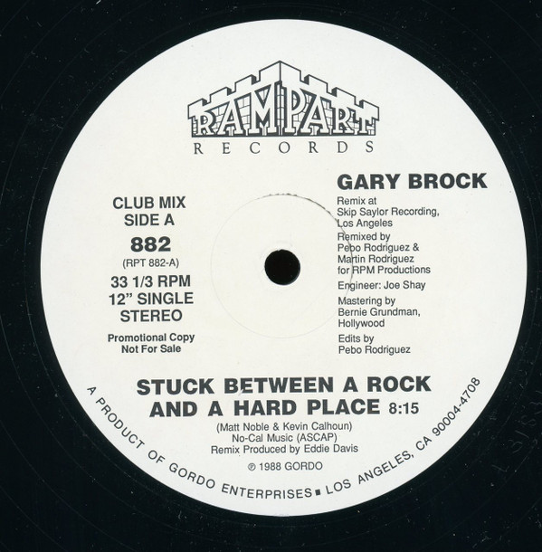 Gary Brock - Stuck Between A Rock And A Hard Place | Rampart Records (882) - main Gary Brock - Stuck Between A Rock And A Hard Place | Rampart Records (882) - main