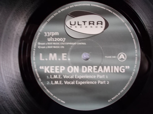 L.M.E. - Keep On Dreaming | Ultra Records (UL 12007) - 3 L.M.E. - Keep On Dreaming | Ultra Records (UL 12007) - 3