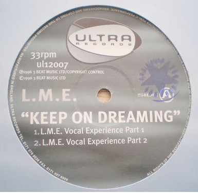 L.M.E. - Keep On Dreaming | Ultra Records (UL 12007) - 2 L.M.E. - Keep On Dreaming | Ultra Records (UL 12007) - 2