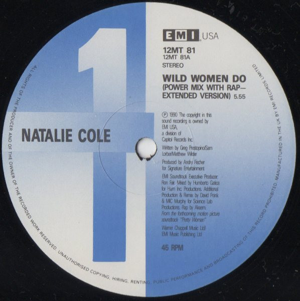 Natalie Cole - Wild Women Do | EMI USA (12MT 81) - 3