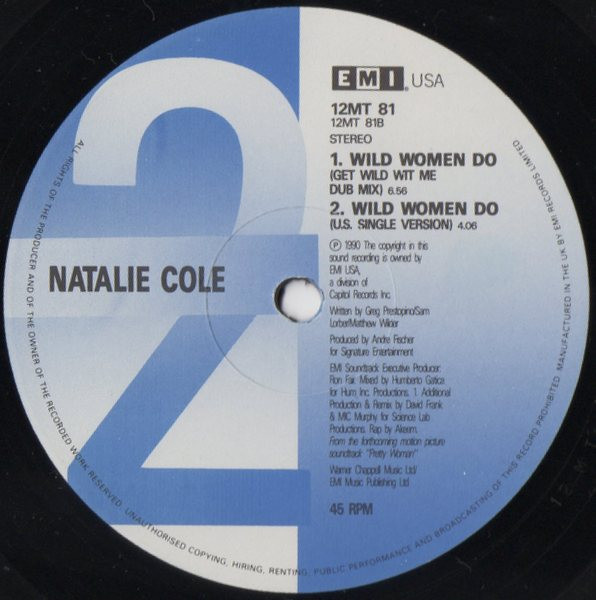 Natalie Cole - Wild Women Do | EMI USA (12MT 81) - 4