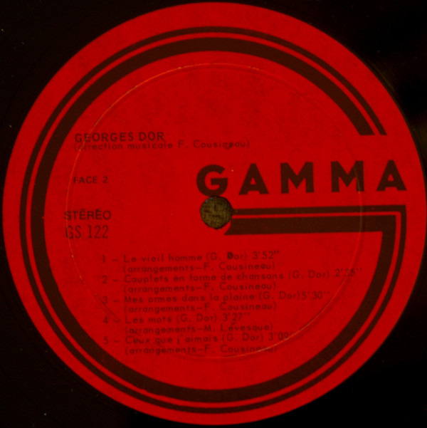 Georges Dor - Entre Autres... | Gamma (GS 122) - 4 Georges Dor - Entre Autres... | Gamma (GS 122) - 4