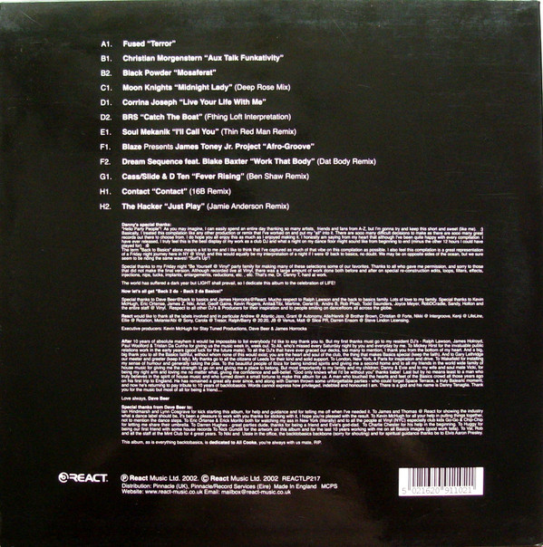 Danny Tenaglia - BackToBasics Presents Danny Tenaglia | React (REACTLP217) - 2