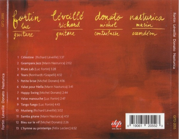Fortin , Léveillé , Donato , Nasturica - Fortin Léveillé Donato Nasturica | Disques Guit'boys D'Amérique (GIT2-2055) - 4 Fortin , Léveillé , Donato , Nasturica - Fortin Léveillé Donato Nasturica | Disques Guit'boys D'Amérique (GIT2-2055) - 4