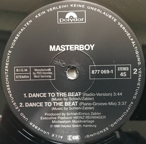 Masterboy - Dance To The Beat | Polydor (877 069-1) - 4 Masterboy - Dance To The Beat | Polydor (877 069-1) - 4