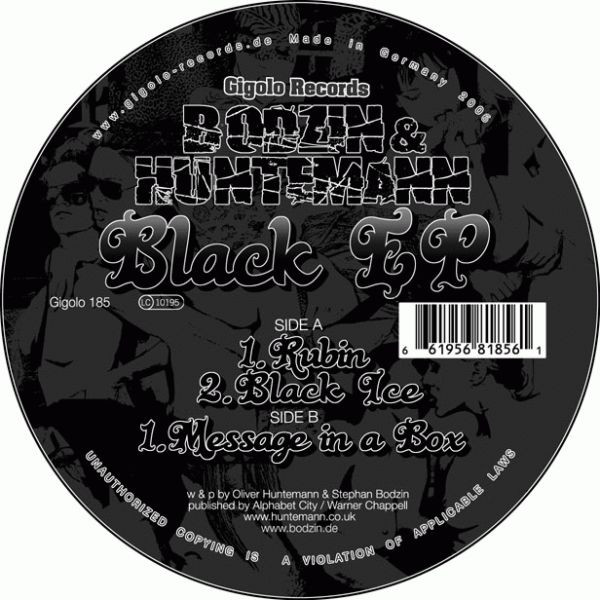 Stephan Bodzin & Oliver Huntemann - Black EP | International Deejay Gigolo Records (Gigolo 185) - 2 Stephan Bodzin & Oliver Huntemann - Black EP | International Deejay Gigolo Records (Gigolo 185) - 2