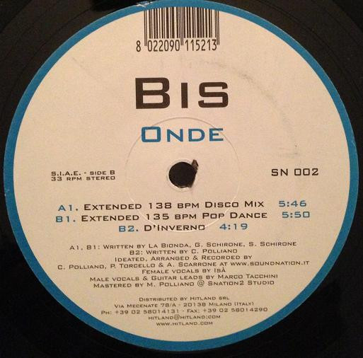 Bis - Onde | S-Nation Rec (SN 002) - main