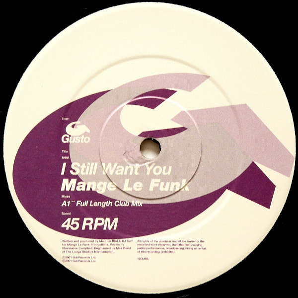 Mange Le Funk - I Still Want You | Gusto Records (12GUS5) - 3