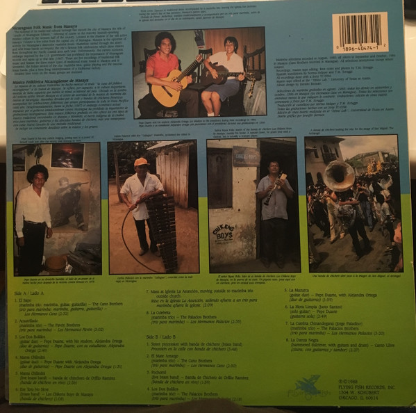 Various - Nicaraguan Folk Music From Masaya | Flying Fish (FF 474) - 2