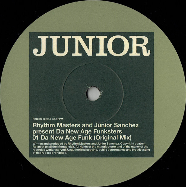 Rhythm Masters And Junior Sanchez - Da New Age Funksters | Junior London (BRG 002) - main
