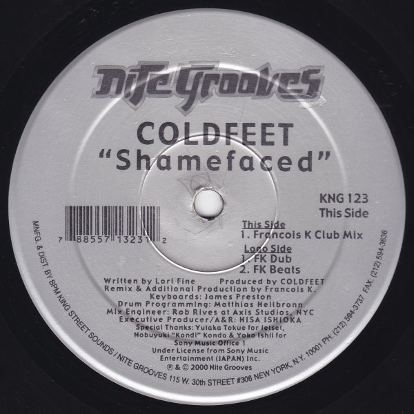 Coldfeet - Shamefaced | Nite Grooves (KNG 123) - main Coldfeet - Shamefaced | Nite Grooves (KNG 123) - main