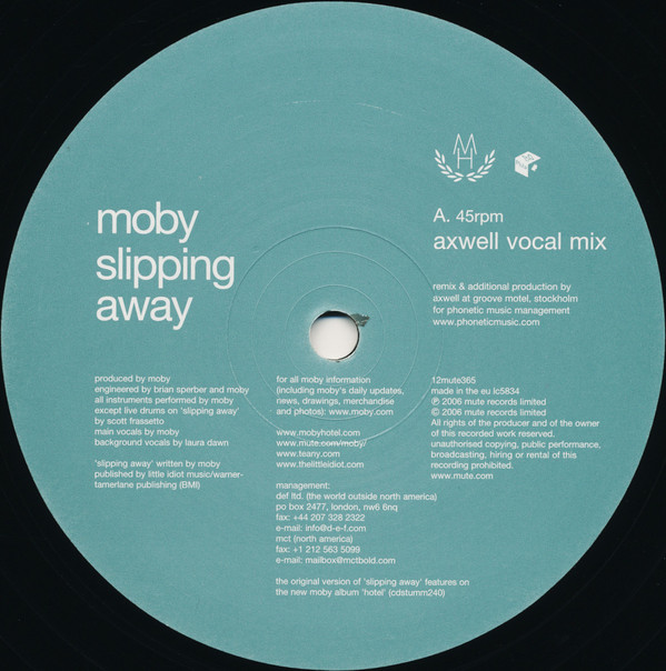 Moby - Slipping Away | Mute (12mute365) - 3