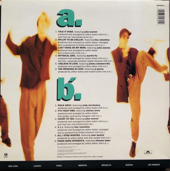 Arthur Baker And The Backbeat Disciples - Merge | A&M Records (395262-1) - 2 Arthur Baker And The Backbeat Disciples - Merge | A&M Records (395262-1) - 2