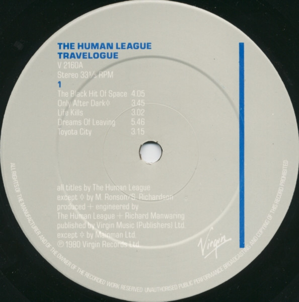 The Human League - Travelogue | Virgin (V 2160) - 3 The Human League - Travelogue | Virgin (V 2160) - 3