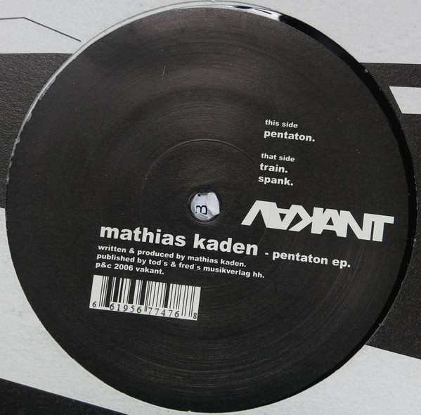 Mathias Kaden - Pentaton EP | Vakant (VA 007) - main Mathias Kaden - Pentaton EP | Vakant (VA 007) - main