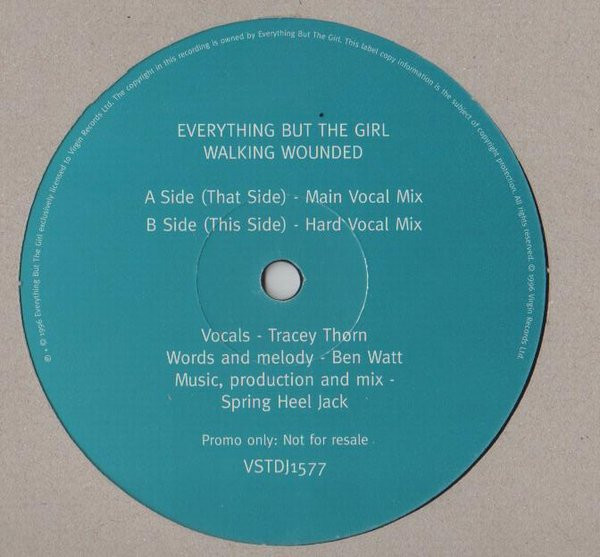 Everything But The Girl - Walking Wounded (Spring Heel Jack And Omni Trio Mixes) | Virgin (VSTDJ1577) - 4 Everything But The Girl - Walking Wounded (Spring Heel Jack And Omni Trio Mixes) | Virgin (VSTDJ1577) - 4