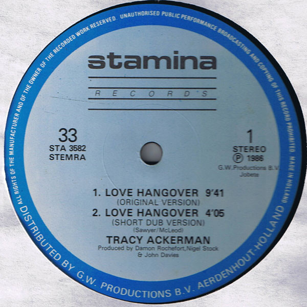Tracy Ackerman - Love Hangover | Stamina Records (STA 3582) - 2 Tracy Ackerman - Love Hangover | Stamina Records (STA 3582) - 2