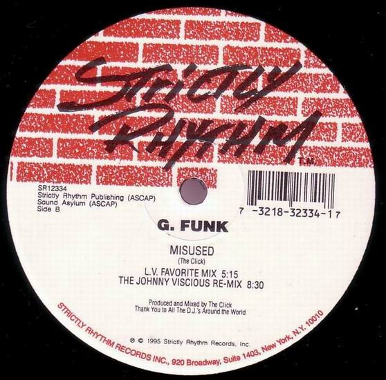 G. Funk - Misused | Strictly Rhythm (SR12334) - 3 G. Funk - Misused | Strictly Rhythm (SR12334) - 3
