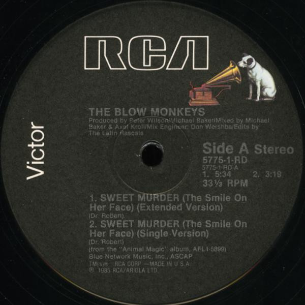 The Blow Monkeys - Sweet Murder (The Smile On Her Face) | RCA Victor (5775-1-RD) - main