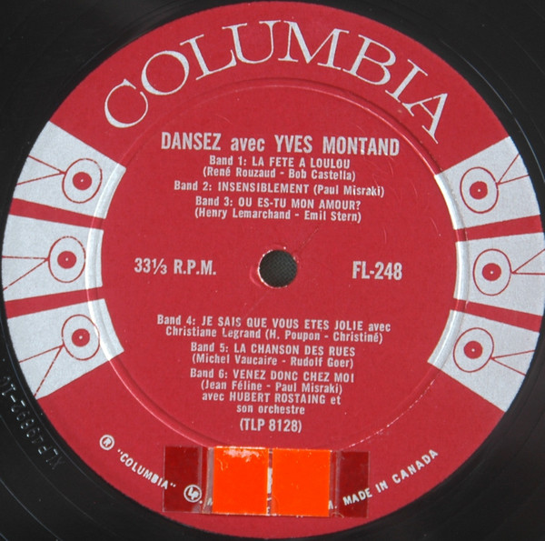 Yves Montand - Dansez Avec Yves Montand | Columbia (FL-248) - 4 Yves Montand - Dansez Avec Yves Montand | Columbia (FL-248) - 4