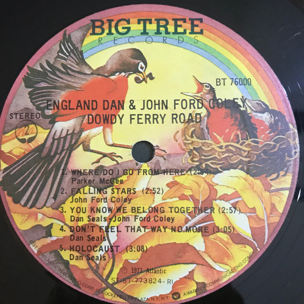 England Dan & John Ford Coley - Dowdy Ferry Road | Big Tree Records (BT 76000) - 3 England Dan & John Ford Coley - Dowdy Ferry Road | Big Tree Records (BT 76000) - 3