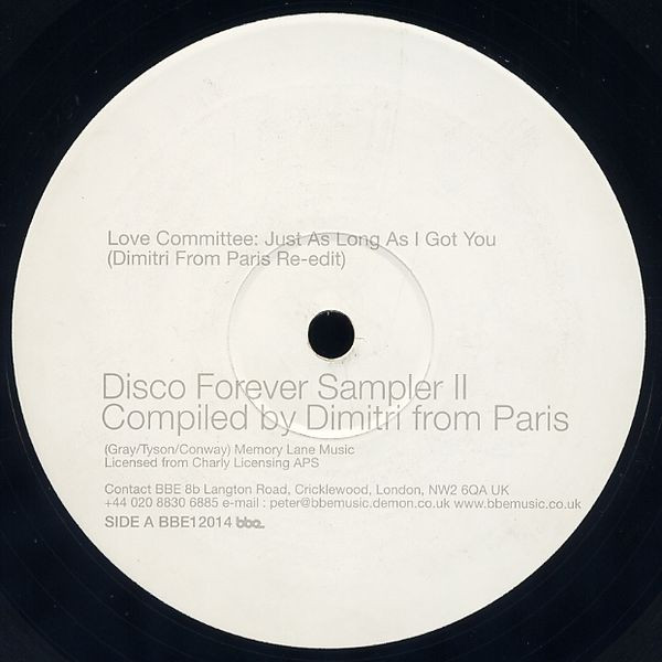 Dimitri From Paris - Disco Forever (Sampler II) | BBE (BBE12014) - main Dimitri From Paris - Disco Forever (Sampler II) | BBE (BBE12014) - main