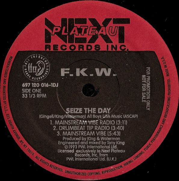 F.K.W. - Seize The Day | Next Plateau Records Inc. (697 120 016-1DJ) - main F.K.W. - Seize The Day | Next Plateau Records Inc. (697 120 016-1DJ) - main