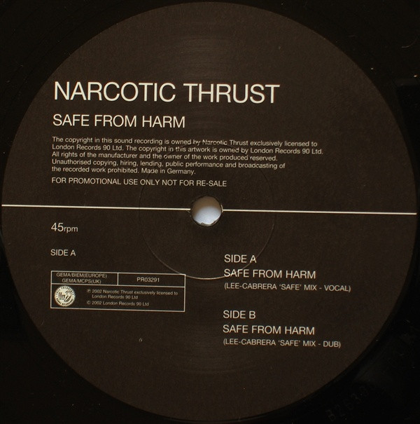 Narcotic Thrust - Safe From Harm | FFRR (PR03291) - 2 Narcotic Thrust - Safe From Harm | FFRR (PR03291) - 2