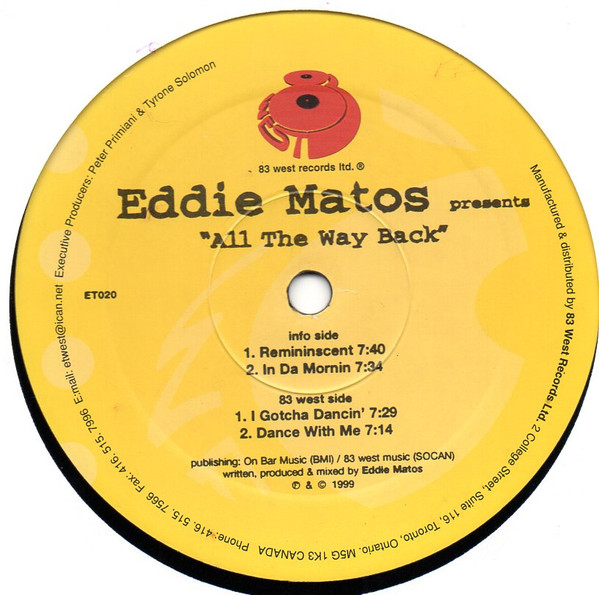 Eddie Matos - All The Way Back | 83 West Records (ET020)