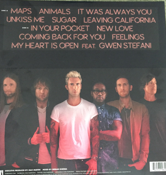 Maroon 5 - V | 222 Records (0602537962105) - 2 Maroon 5 - V | 222 Records (0602537962105) - 2