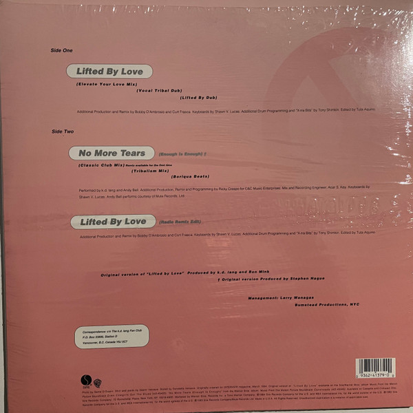 k.d. lang - Lifted By Love | Sire (0-41379) - 2