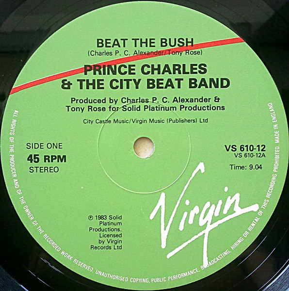 Prince Charles And The City Beat Band - Beat The Bush | Virgin (VS 610-12) - 3 Prince Charles And The City Beat Band - Beat The Bush | Virgin (VS 610-12) - 3