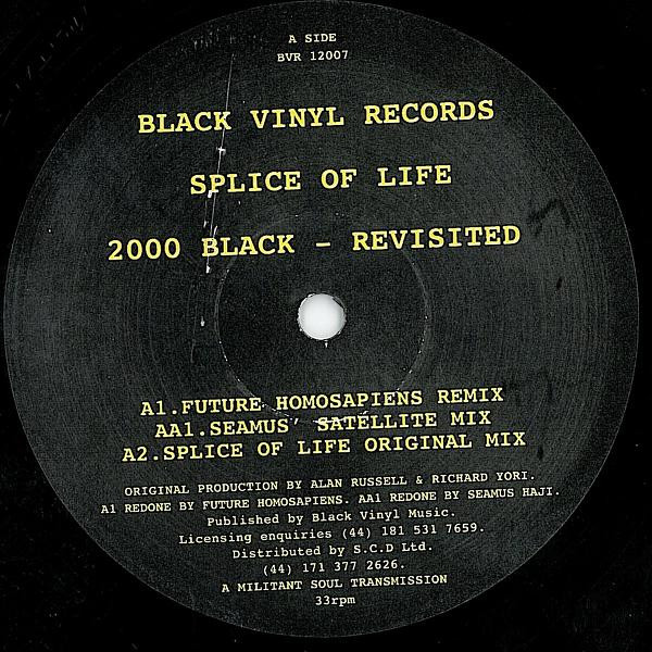Splice Of Life - 2000 Black - Revisited | Black Vinyl Records (BVR 12007)