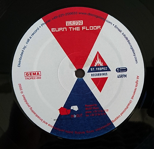 Mukky - Burn The Floor / Electro Therapy | St. Tropez Recordings (Tropez-002) - 2