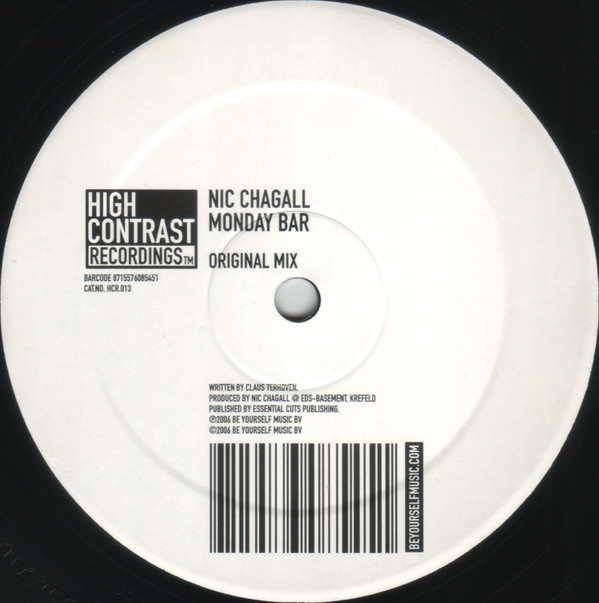 Nic Chagall - Monday Bar | High Contrast Recordings (HCR.013) - 3 Nic Chagall - Monday Bar | High Contrast Recordings (HCR.013) - 3